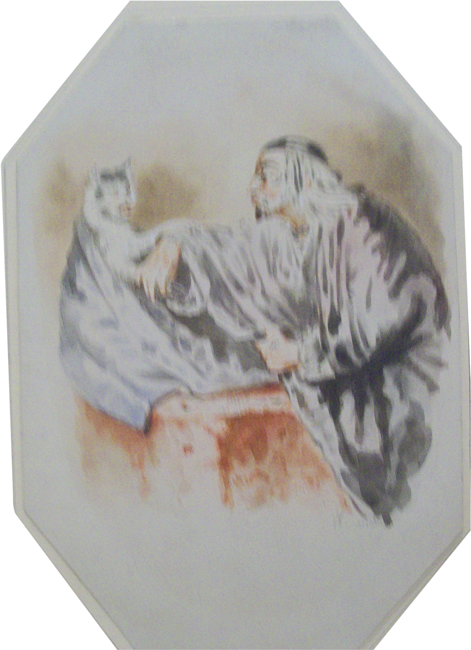 Scholar Talking With Cat Watercolor C - Watercolor Painting (1400x1400), Png Download