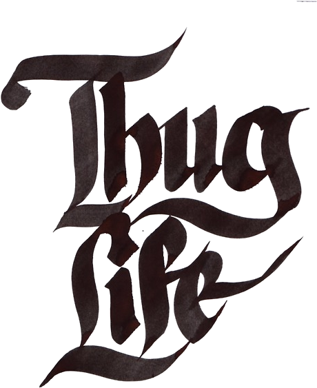 Thug Life (500x607), Png Download