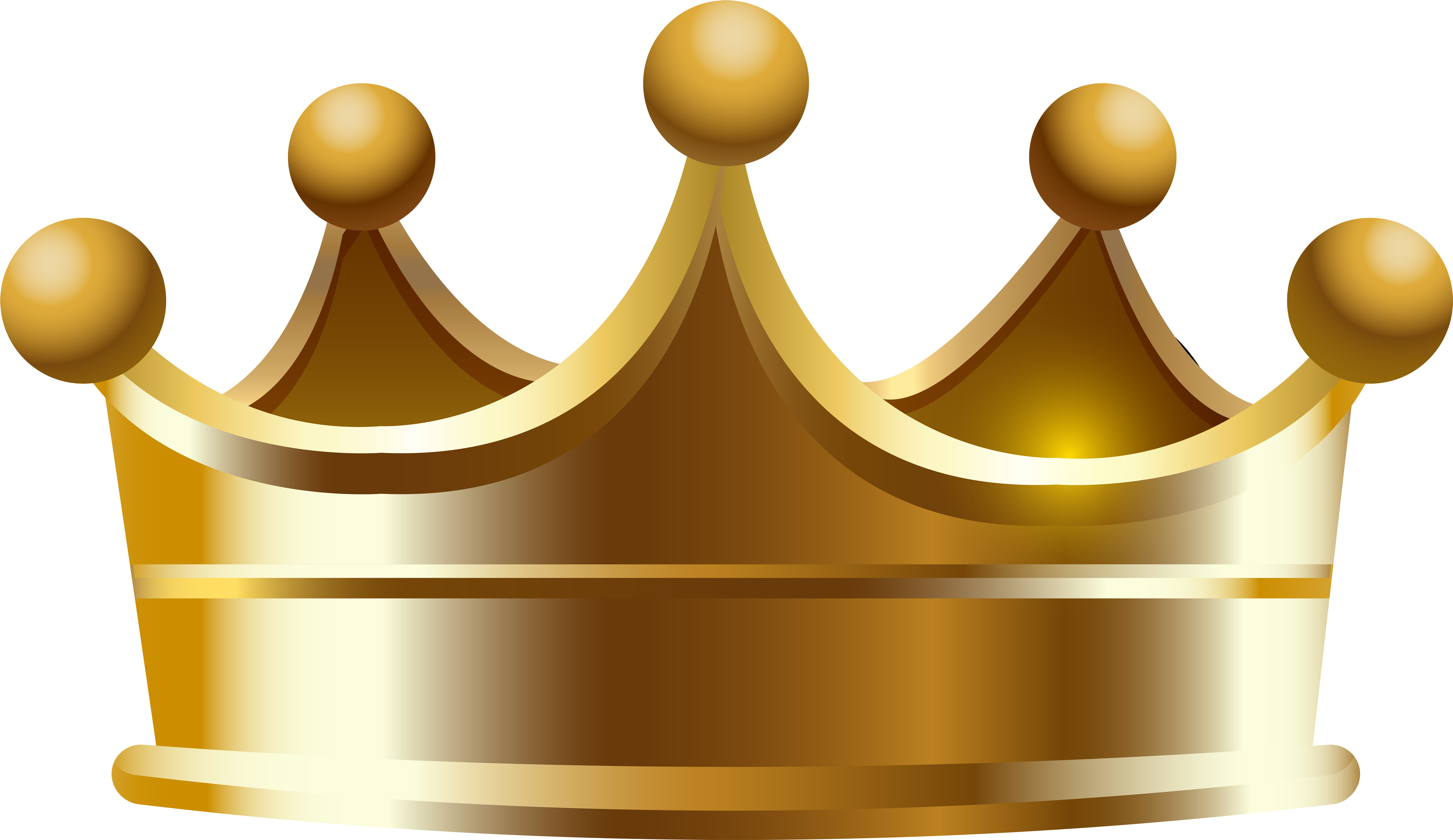 Crown Png Transparent Clip Art Image - Transparent Background Crown Png (600x347), Png Download