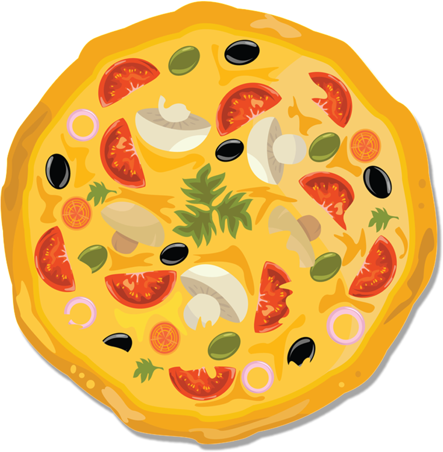 Download Hand Drawn Cartoon Pizza Decoration Vector - Pizza Picture Clip  Art PNG Image with No Background 