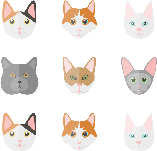 Free: Set of cat icons 