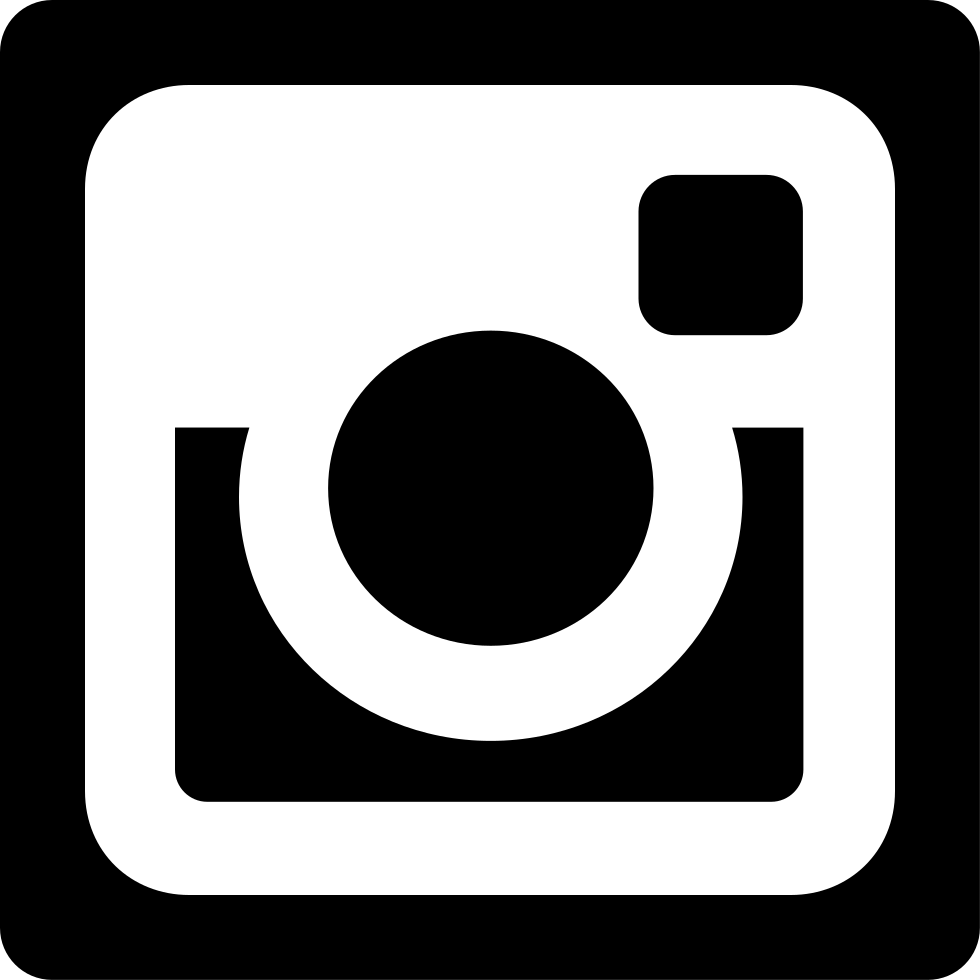 Instagram Social Network Logo Of Photo Camera Svg Png - Logo Instagram Blanco Vector (980x980), Png Download