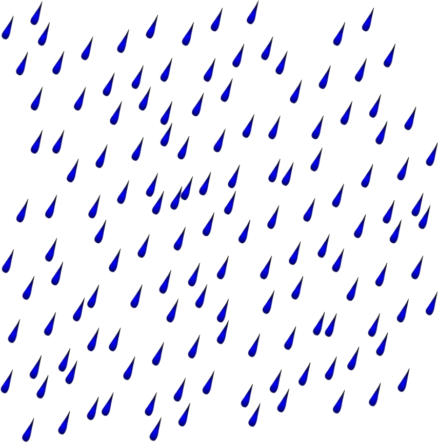 Raindrops Png Transparent Images - Rain Clipart (864x864), Png Download