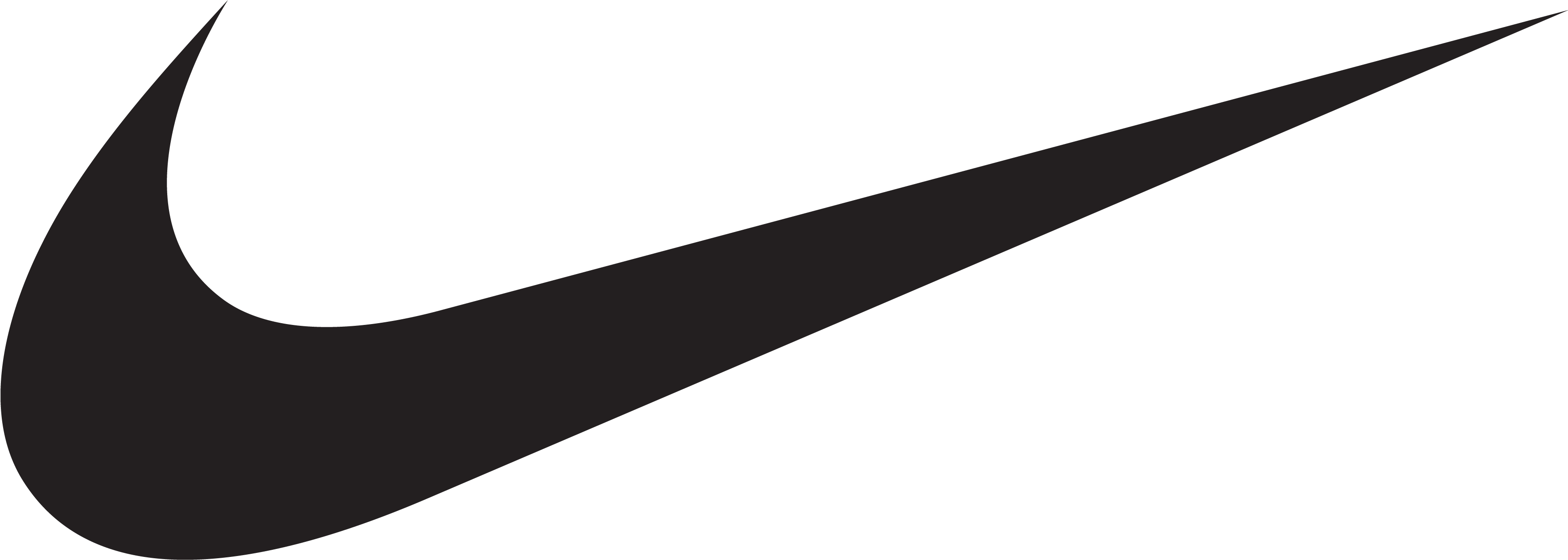 Image - Nike Logo Png (3596x1382), Png Download