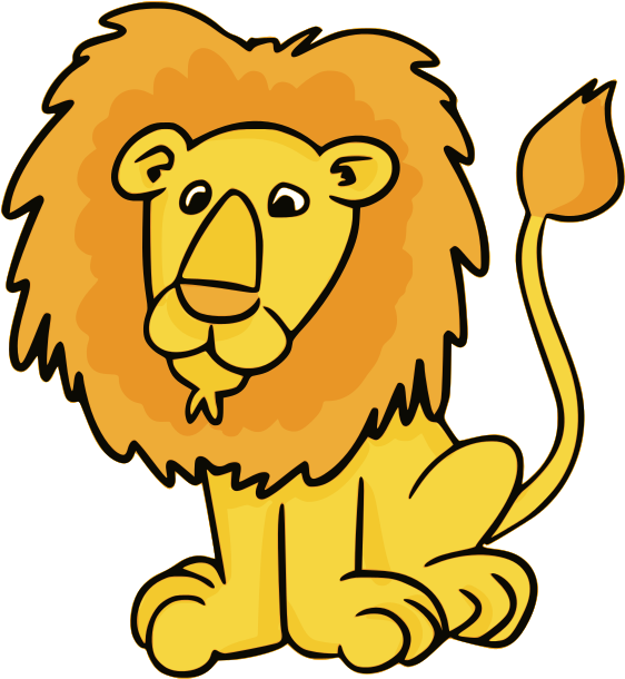 Lion Png Clipart 5 Vector Eps Free Download - Lion Clip Art Png (569x617), Png Download