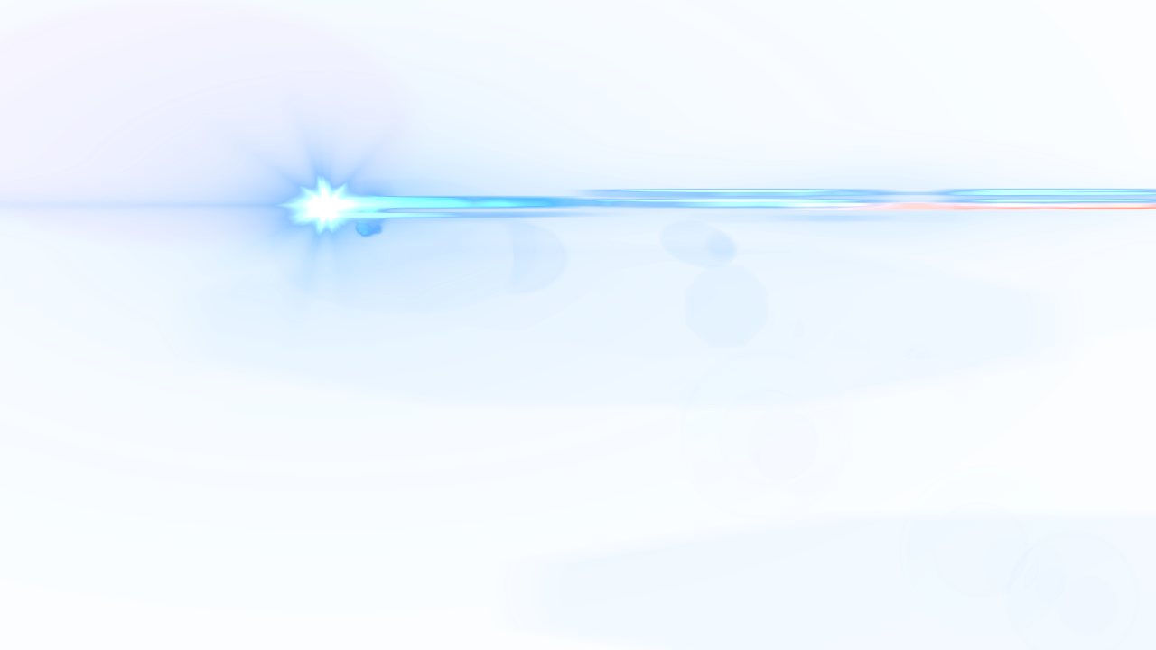 Anamorphic Lens Flare Png - Reflection (1280x720), Png Download