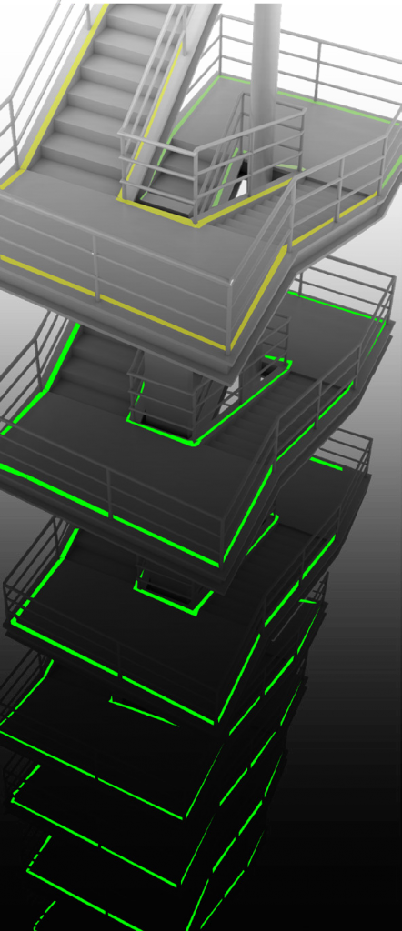 Glow Stairs - Stairs (442x1024), Png Download