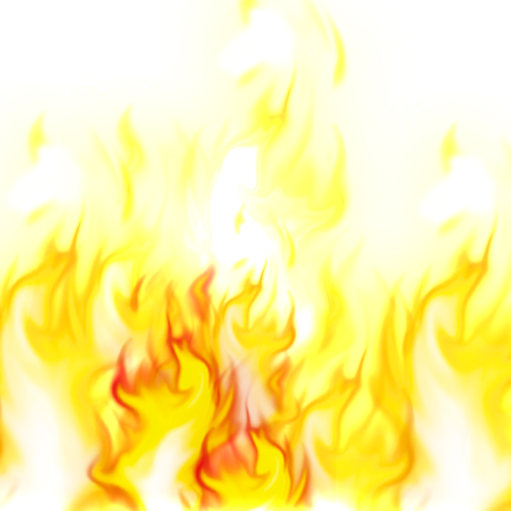 Hand Painted Flaming Flame Transparent Decorative - Flame (1024x1024), Png Download
