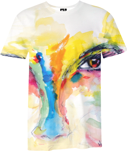 Marvel - Watercolor Painting (438x500), Png Download