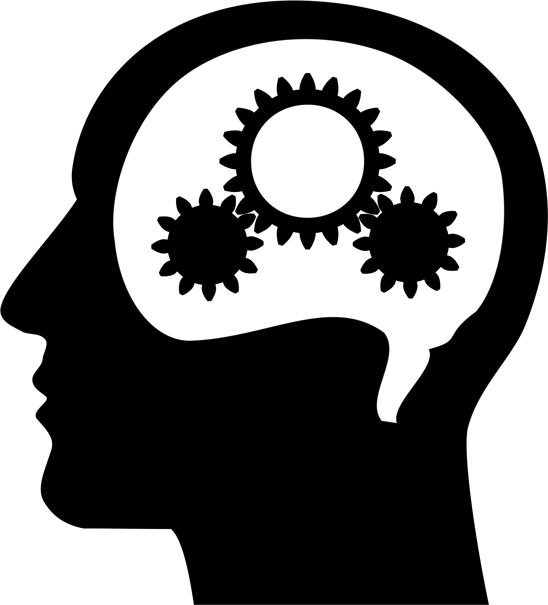 Download Vector Library Thinking Brain Png Hd Transparent Thinking - Brain  Thinking Black And White PNG Image with No Background - PNGkey.com
