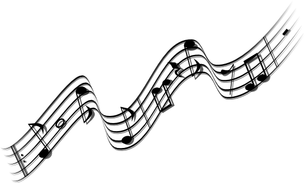 Public Domain Music Notes (600x360), Png Download