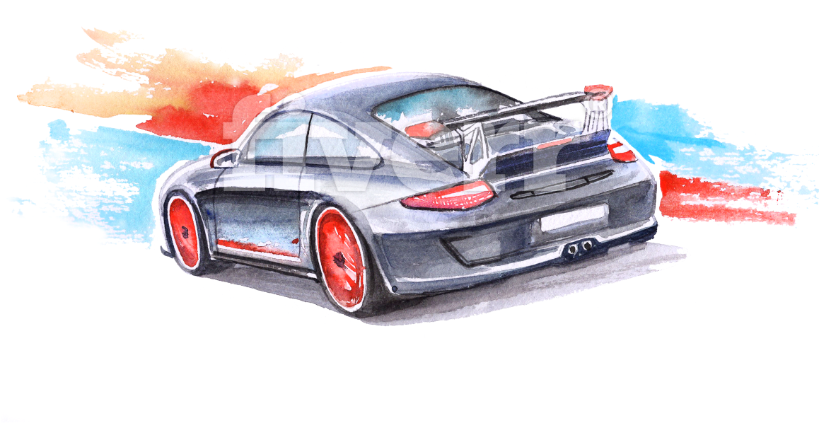 Porsche 911 Gt2 (1200x872), Png Download