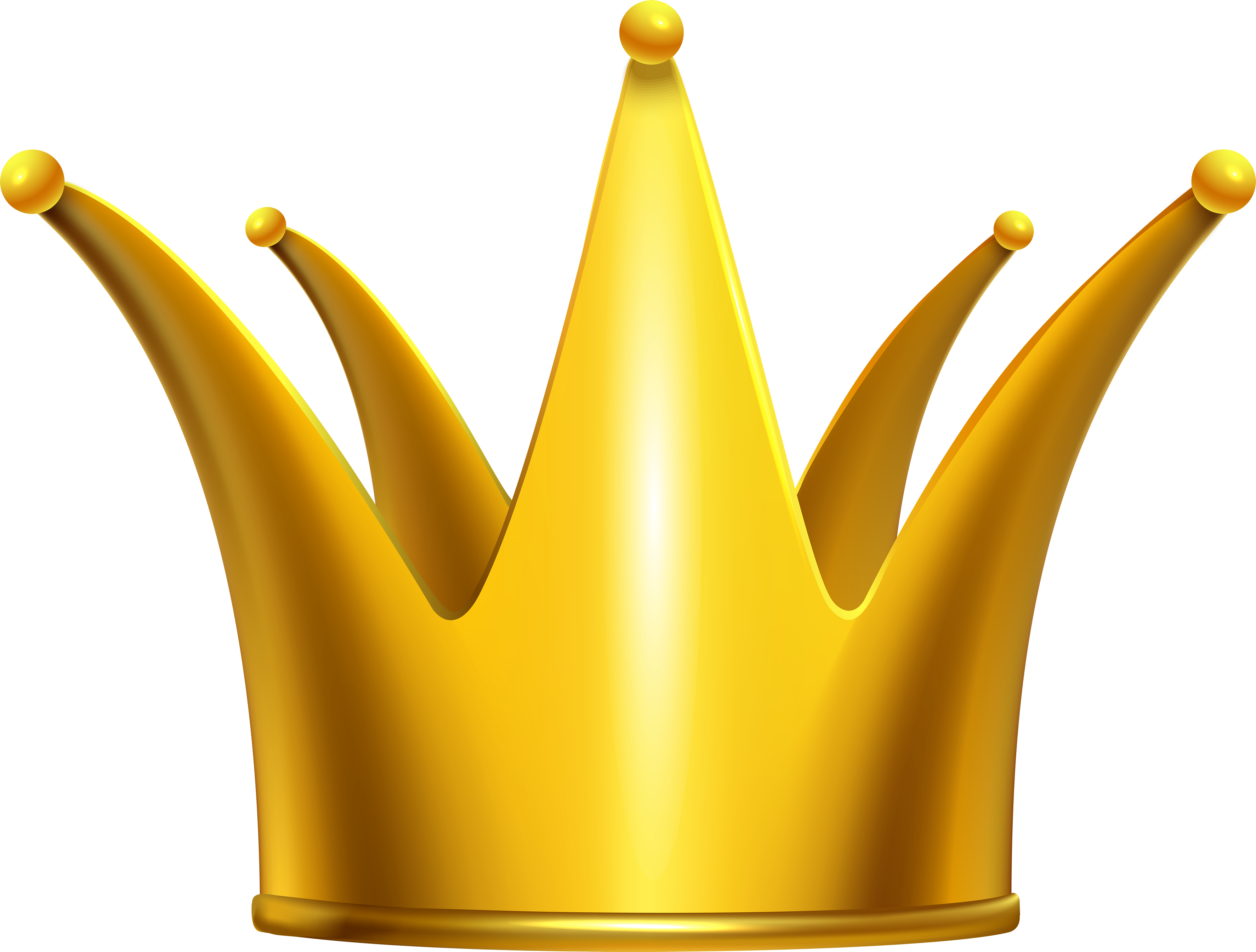 Gold Crown Clip Art Png (3500x2652), Png Download