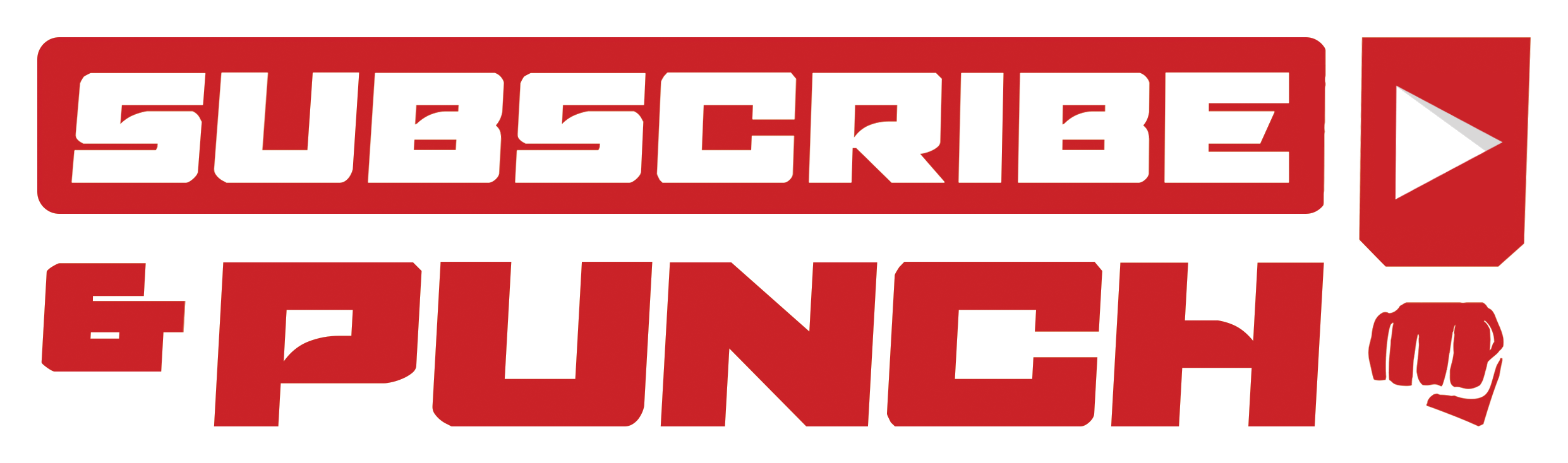 Subscribe And Punch Logo (2717x1200), Png Download