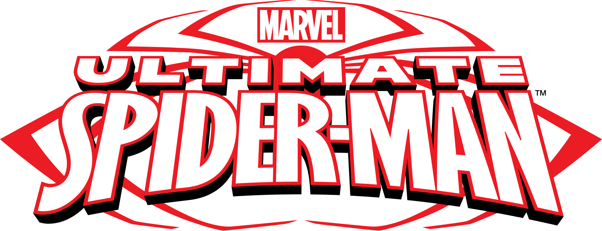 Ultimate Spider-man Logo - Vector Logo Spider Man (2000x767), Png Download