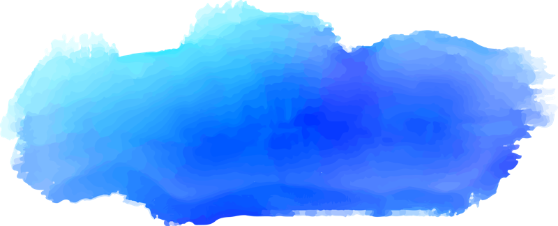 Water Color Blue Png (800x324), Png Download