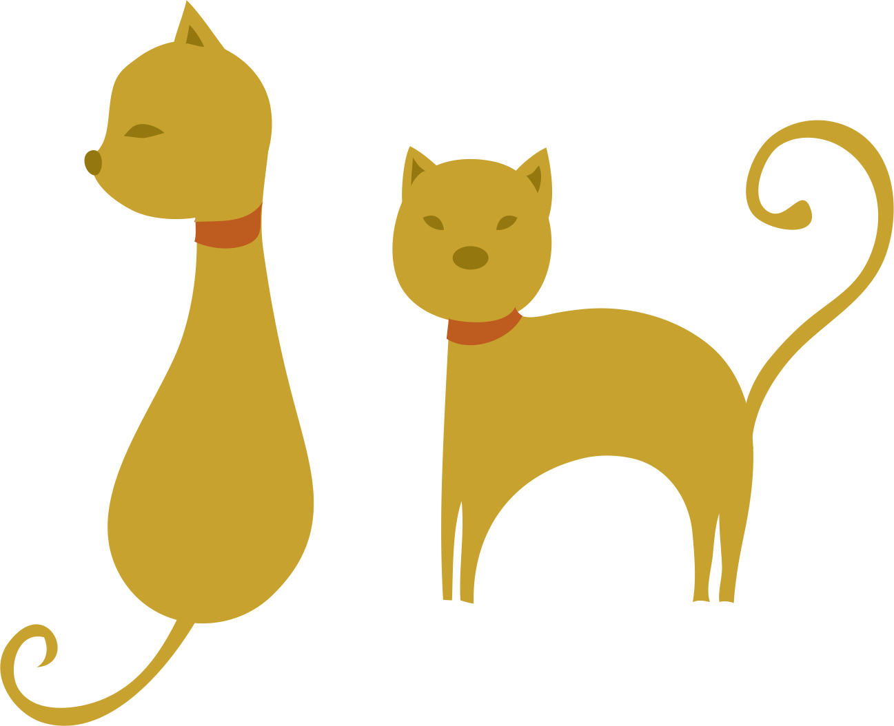 Vector Paintbrush Cat Royalty Free Stock - Vector Graphics (1297x1054), Png Download