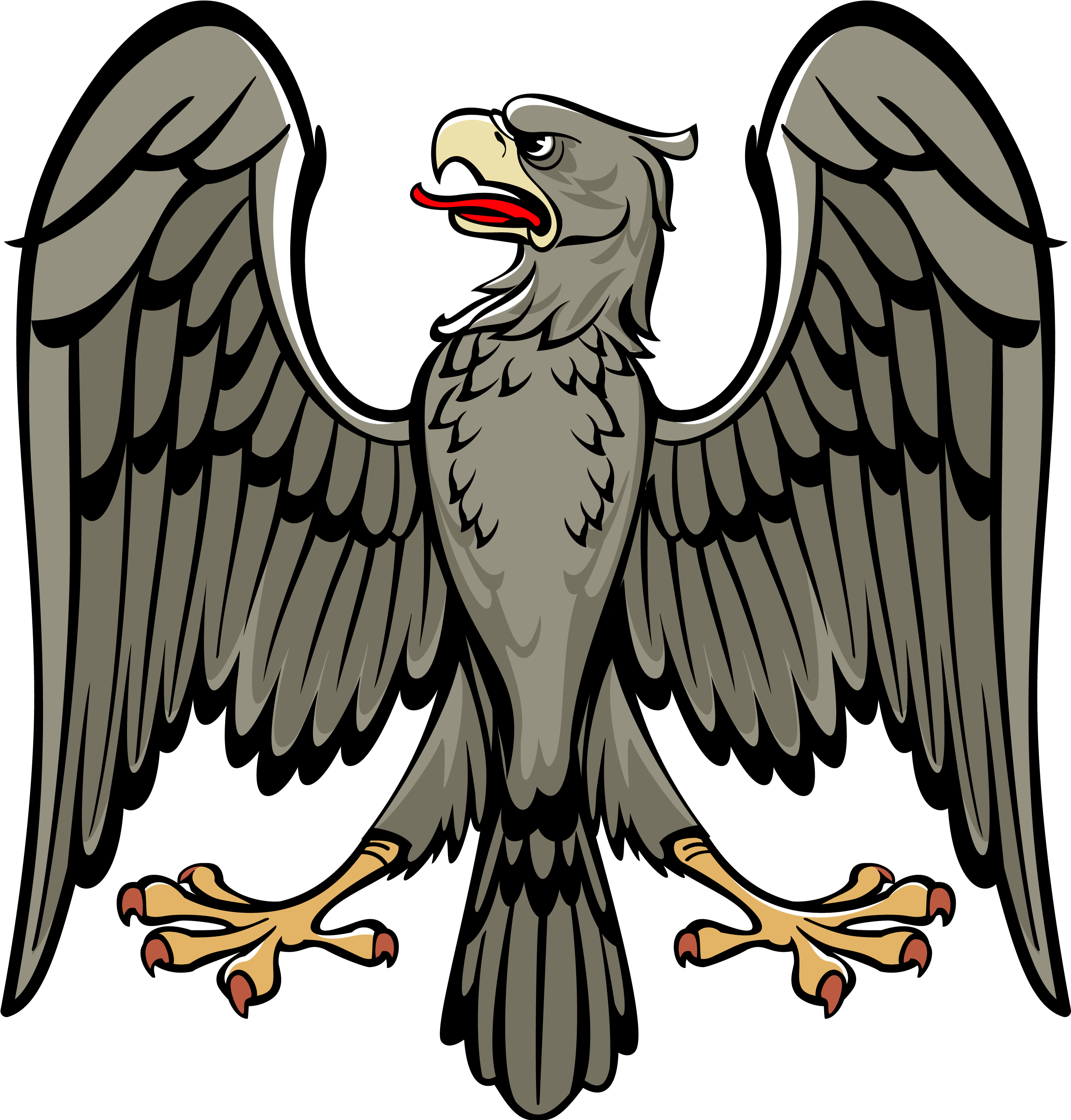 Mexican Flag Eagle Png Clip Art Download - Coat Of Arms Symbols Eagle (3000x3131), Png Download