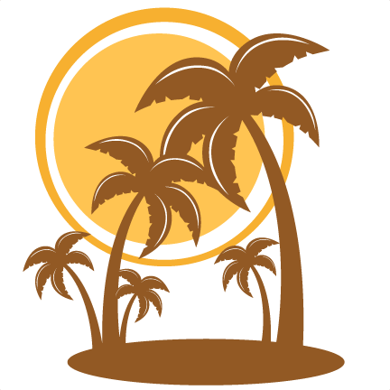Clip Art Tree Silhouette Palm Tree Png (432x432), Png Download