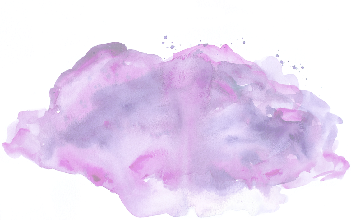 Rosa Und Lila Watercolor Modern Visitenkarte (1254x763), Png Download