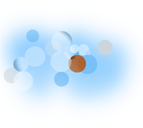 Bokeh Vector Blue - Portable Network Graphics (500x500), Png Download