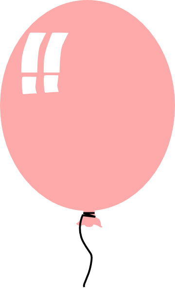 Shiny Pastel Balloons Illustration - Pastel Balloon Clipart Png (360x590), Png Download