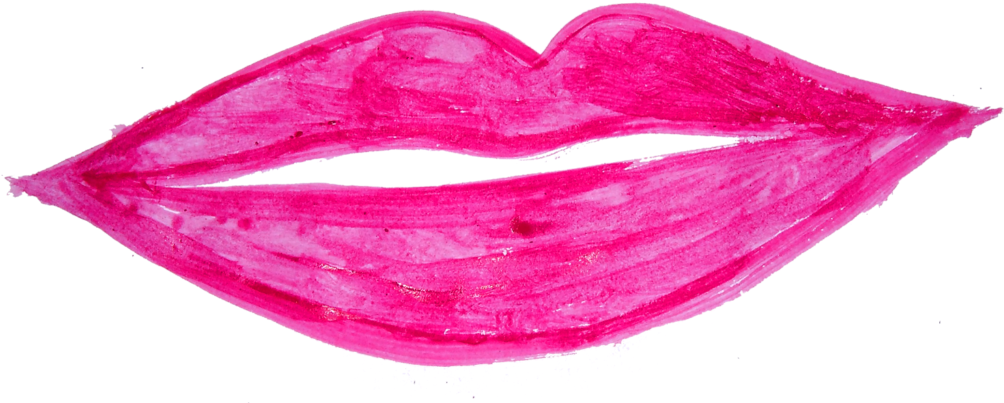 Watercolor Lips Png - Watercolor Painting (1024x423), Png Download