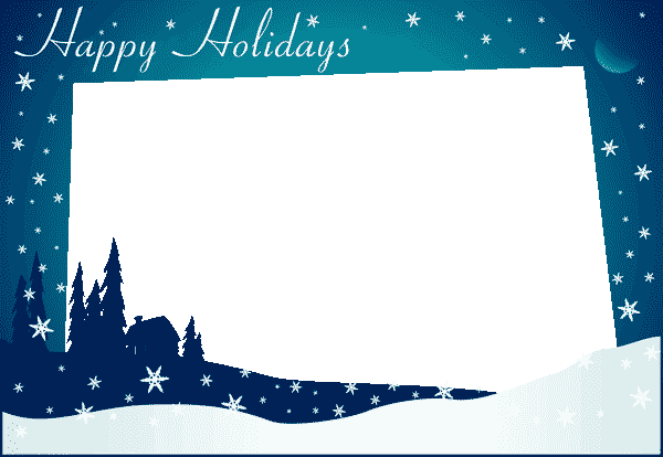 Free Holiday Greeting Card Templates - Seasons Greetings Card Template (600x414), Png Download