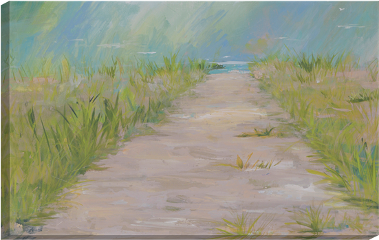 Beach - Gallery Wrap - Giclee Print: Beach Path By Terri Einer : 36x48in (550x550), Png Download