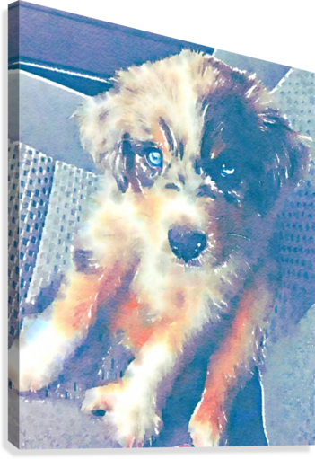 My Best Friend In Watercolor Canvas Print - Meme (351x511), Png Download