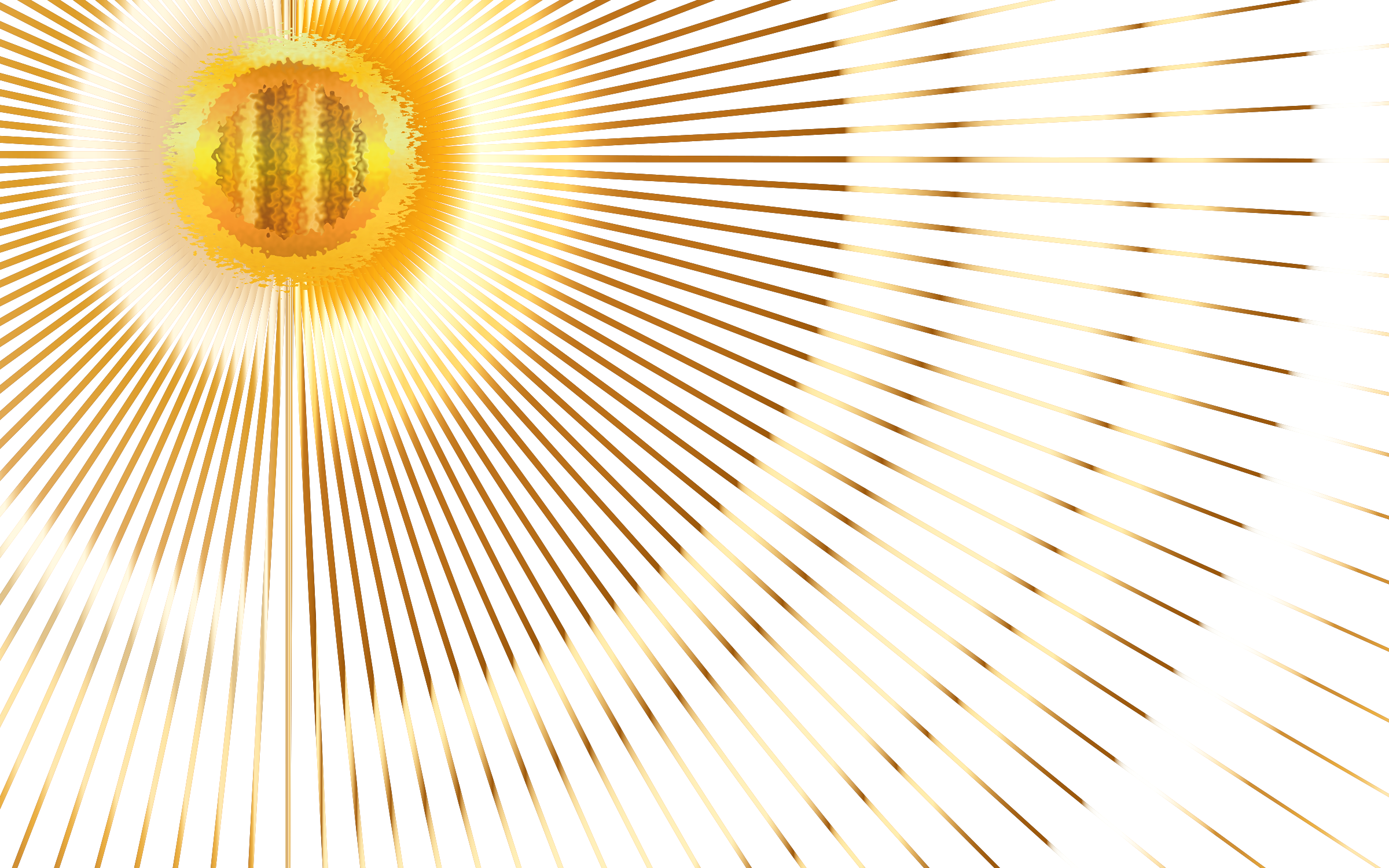 Sun Beams No Background Freeuse Download - Portable Network Graphics (2400x1500), Png Download