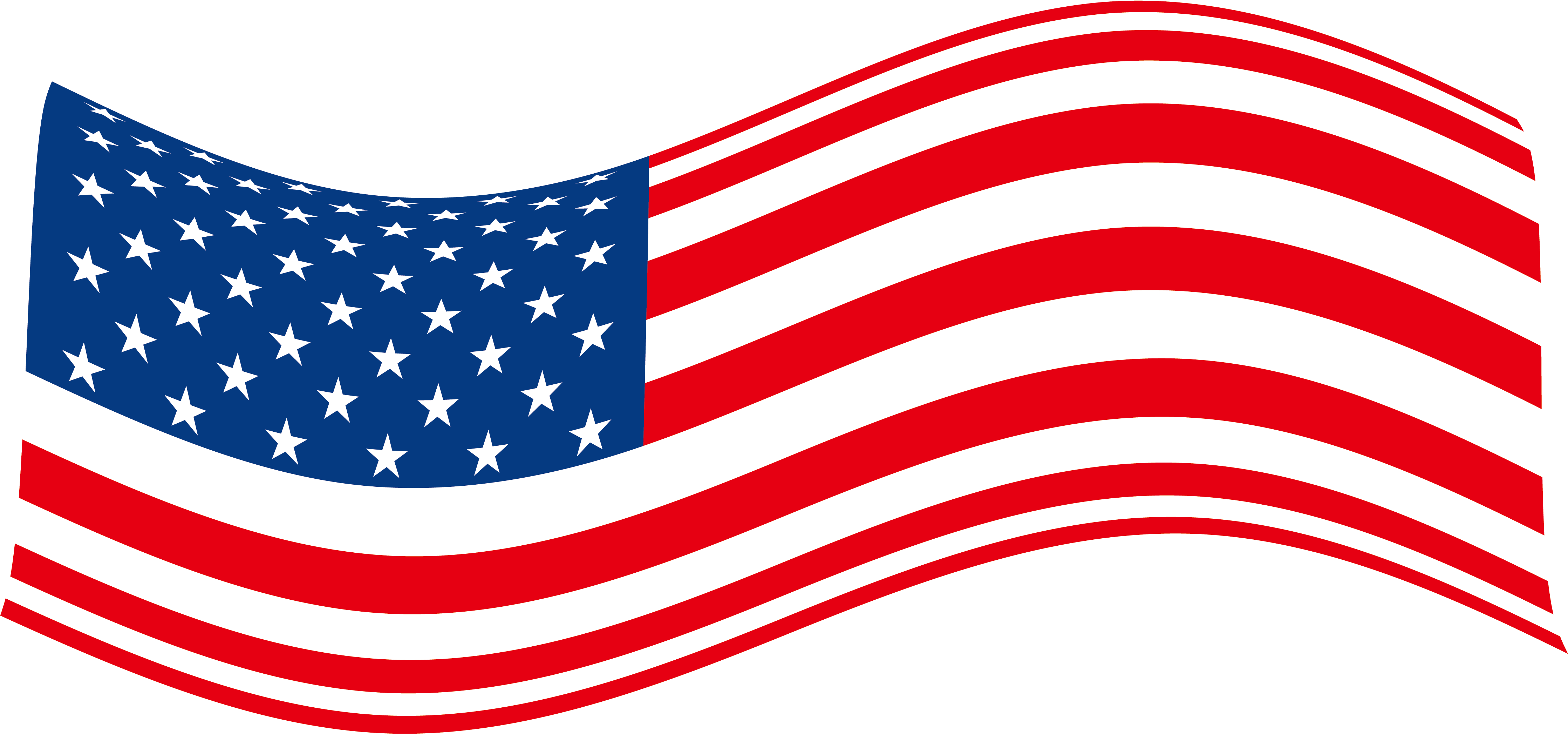 Png American Flag - American Flag Design (4474x2093), Png Download