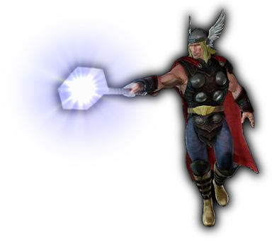 Mua2 Thor - Action Figure (384x341), Png Download