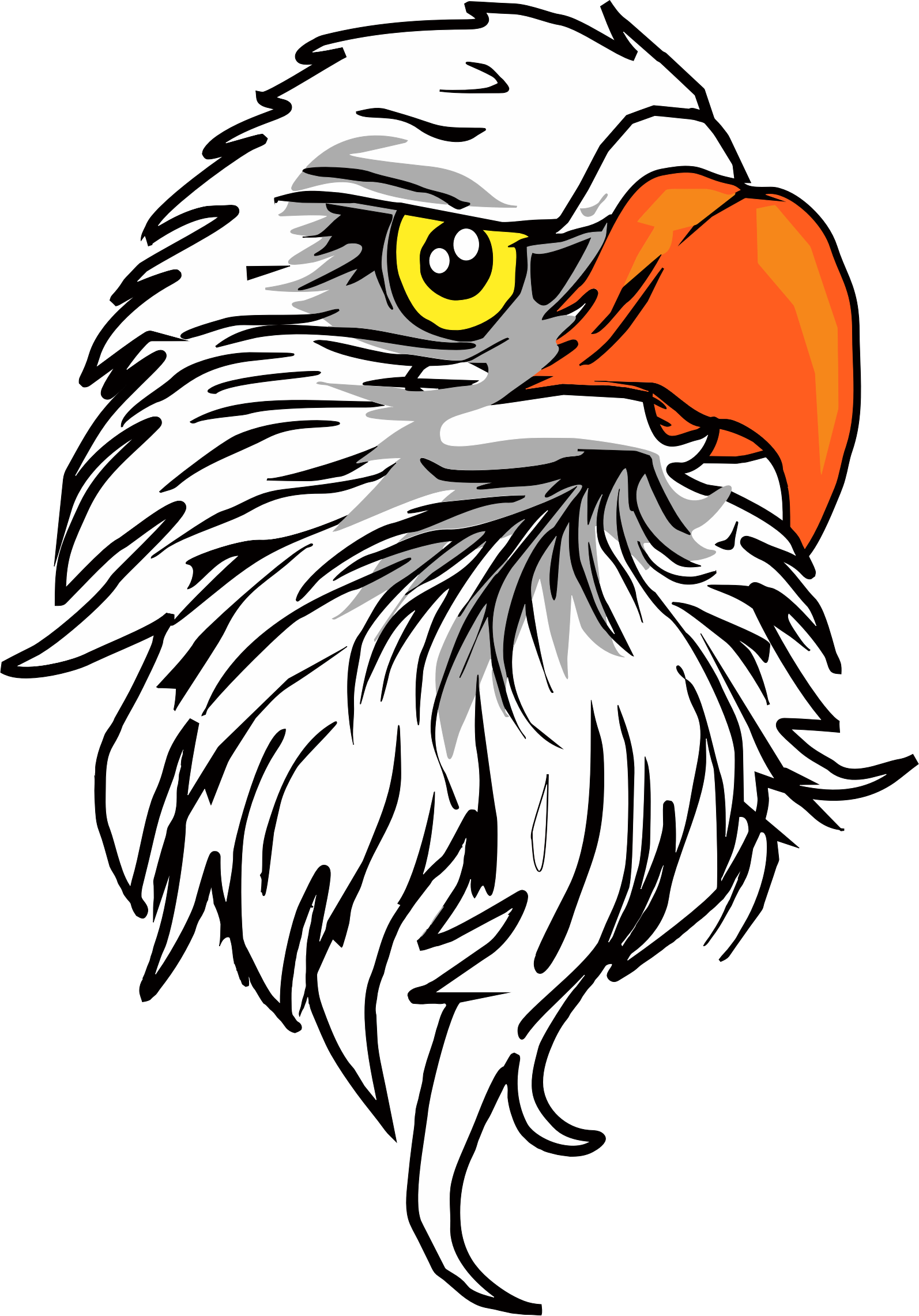 This Free Icons Png Design Of Eagle Head (1594x2281), Png Download