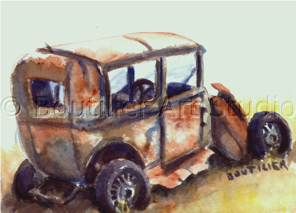 Bygone Era - Vintage Car (600x600), Png Download