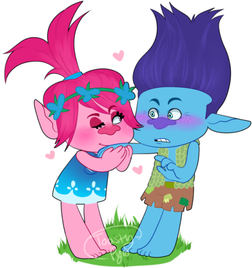 “ I Actually Really Love Trolls A Lot - Fanfic Branch X Poppy (500x564), Png Download
