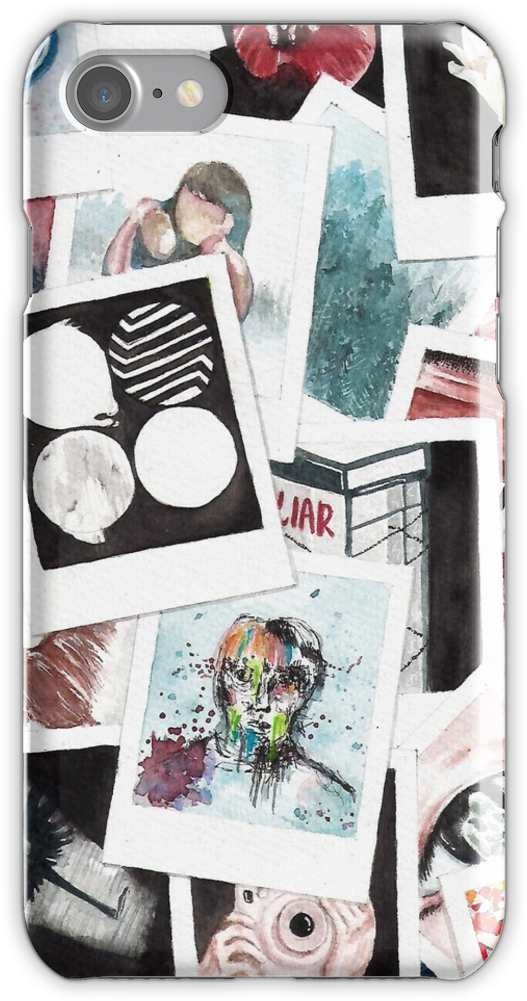 Bts Wings Polaroid Watercolor Iphone 7 Snap Case - Song Lyrics Bts Art (750x1000), Png Download