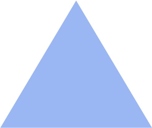 Triangle - Blue Equilateral Triangle (500x500), Png Download