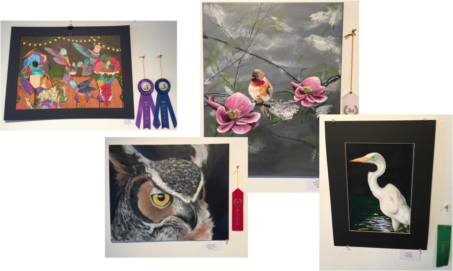 7th Annual “birds Of The Brush” Art Contest 2019 Laredo - Great Egret (915x547), Png Download