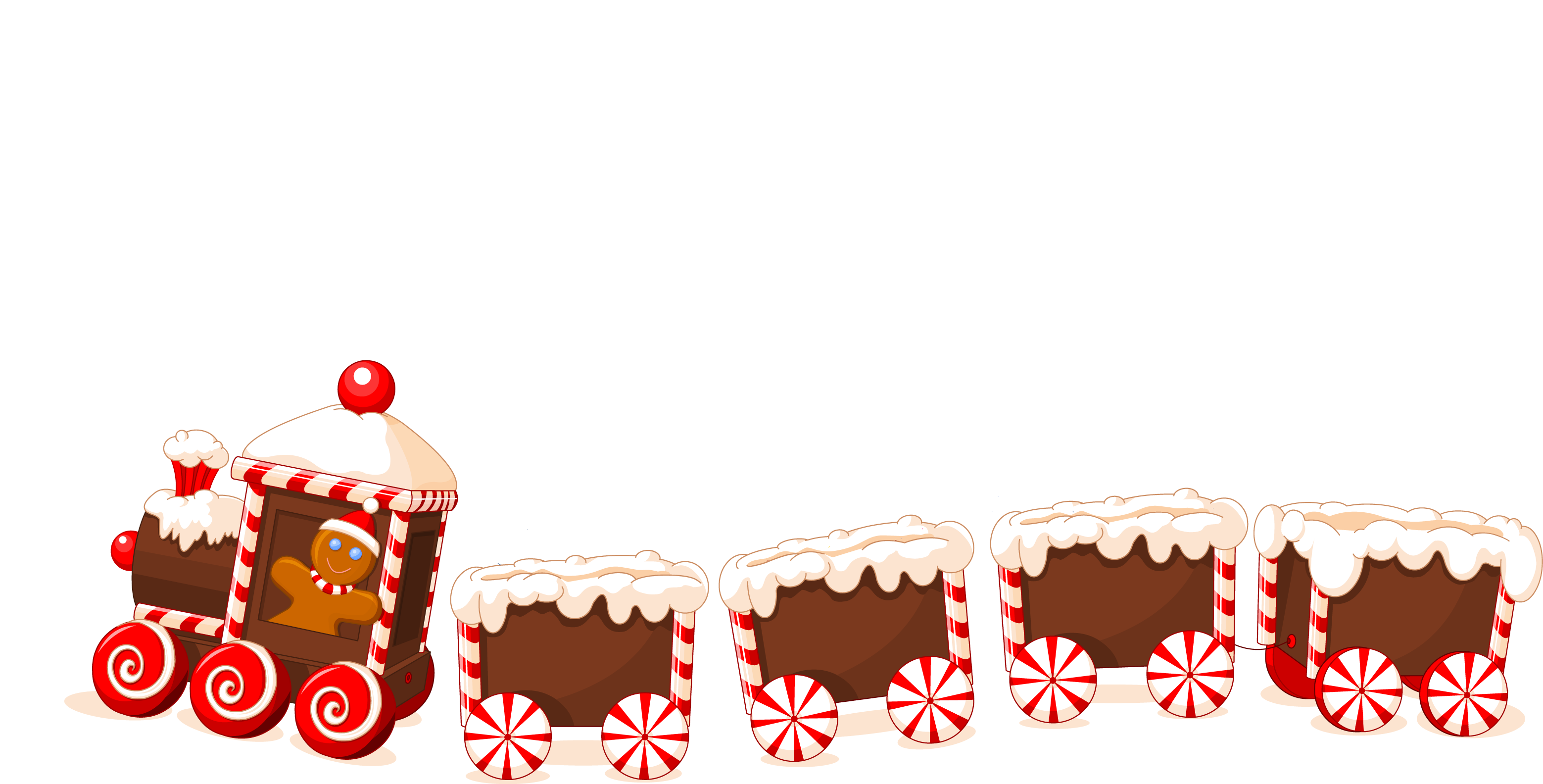 Train Clipart Xmas - Merry Christmas Png (3118x1584), Png Download