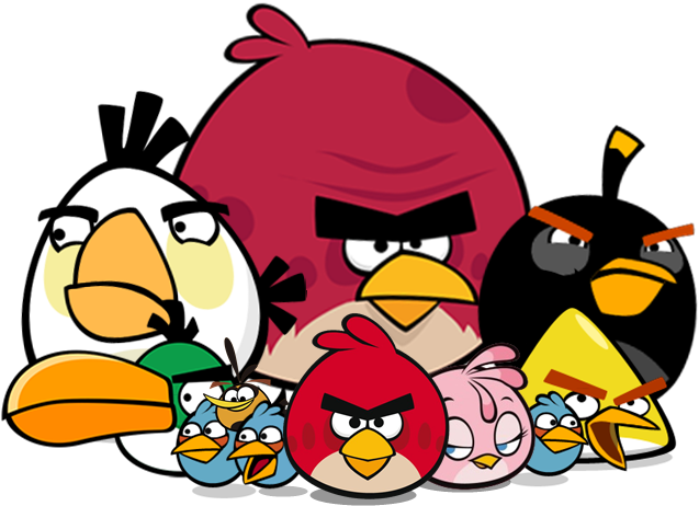The Flock Angry Birds - All Angry Birds Drawing (659x559), Png Download