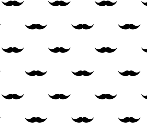 Fun Mustache Fabric By Peacefuldreams On Spoonflower - Eyes Kenzo (470x403), Png Download