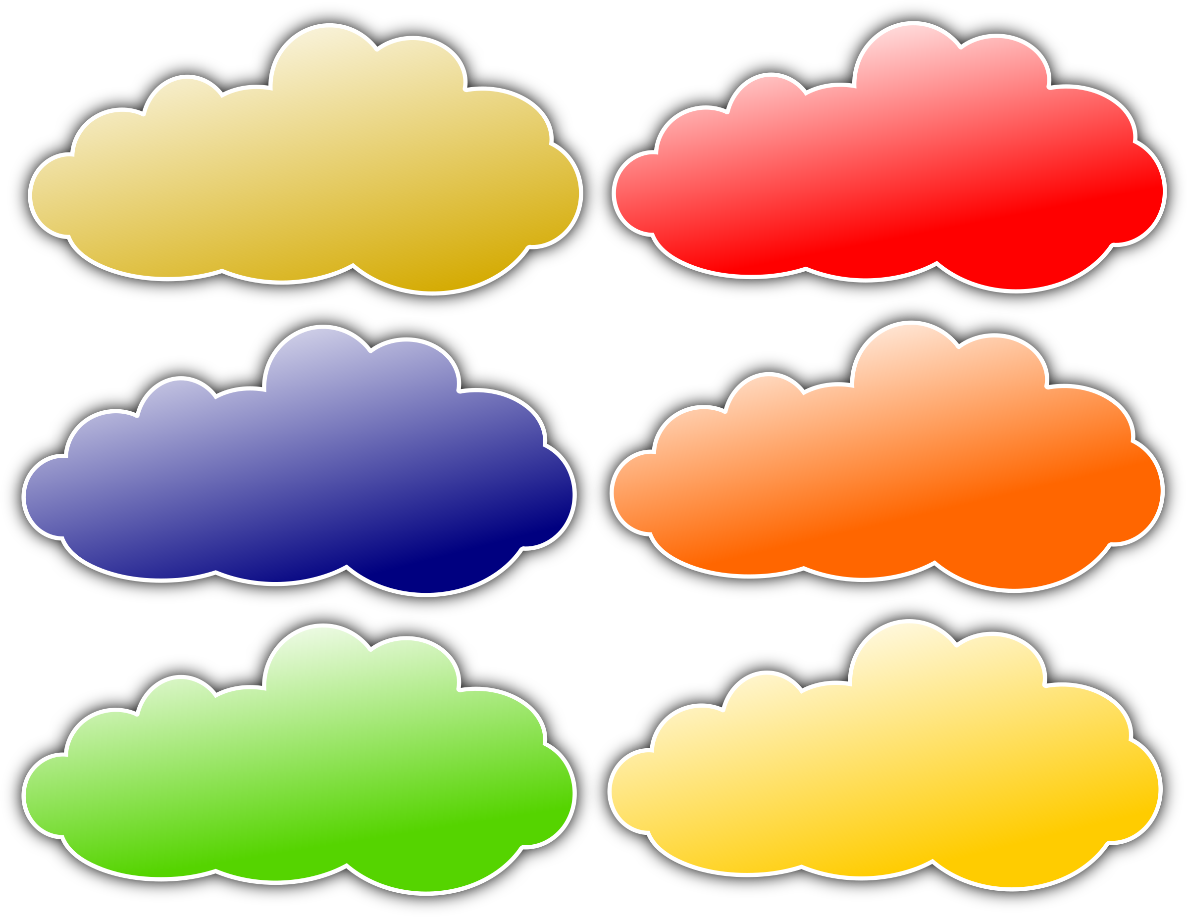 How To Set Use Colour Clouds Icon Png (900x720), Png Download