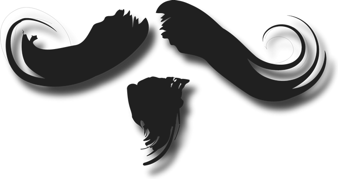 Largemustache - Illustration (669x354), Png Download
