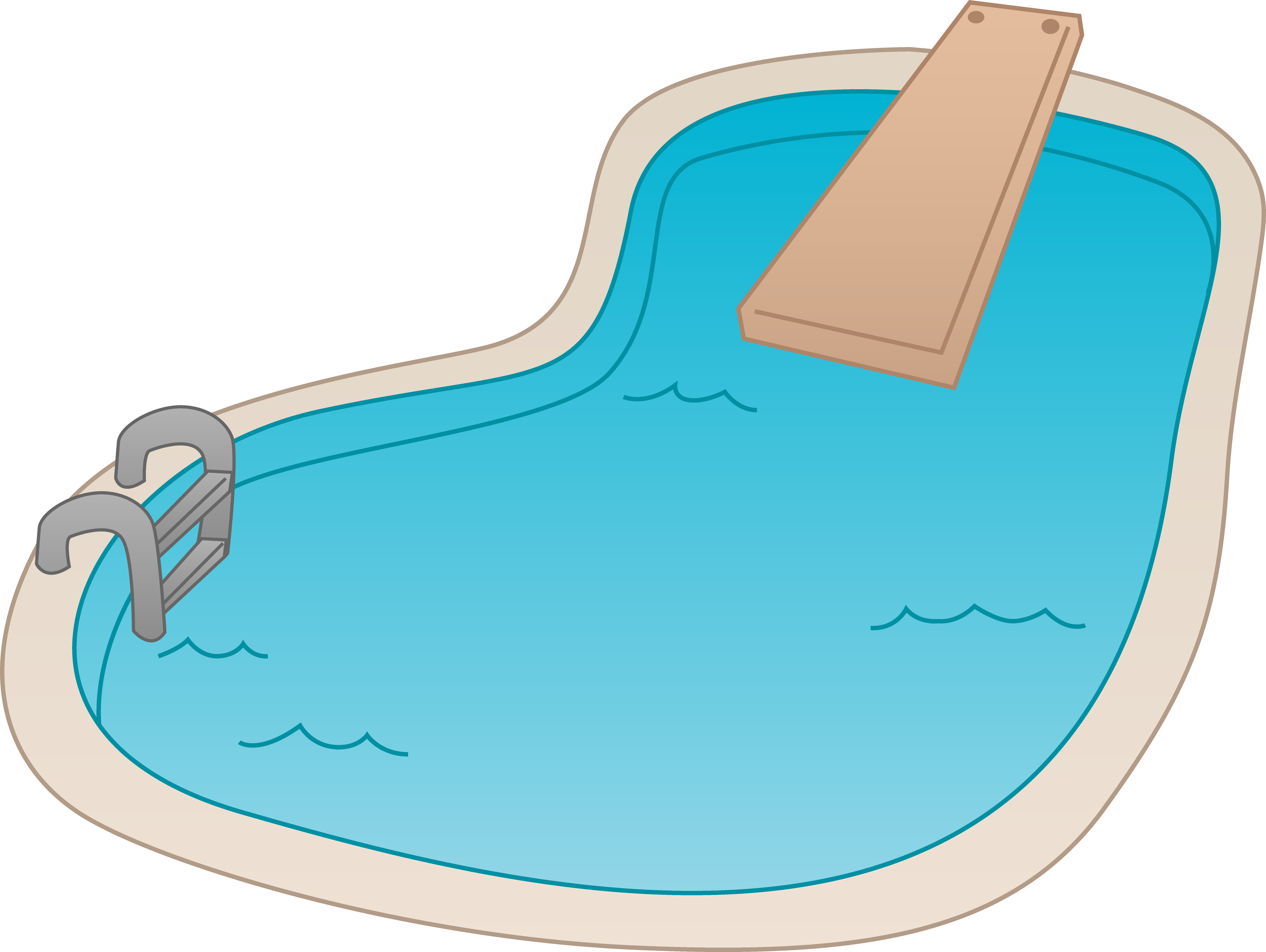 Pool Clipart Animated - Swimming Pool Clipart (640x480), Png Download