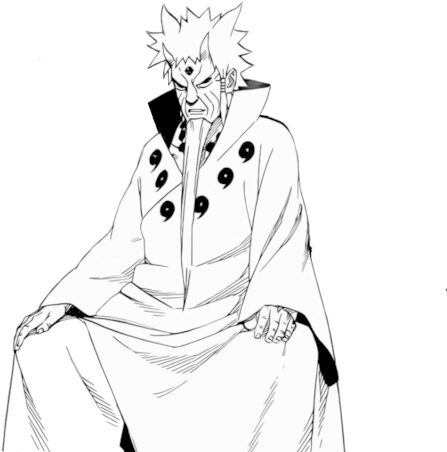 Pixels Drawing Naruto - Jiraiya Sage Of Six Paths (489x479), Png Download