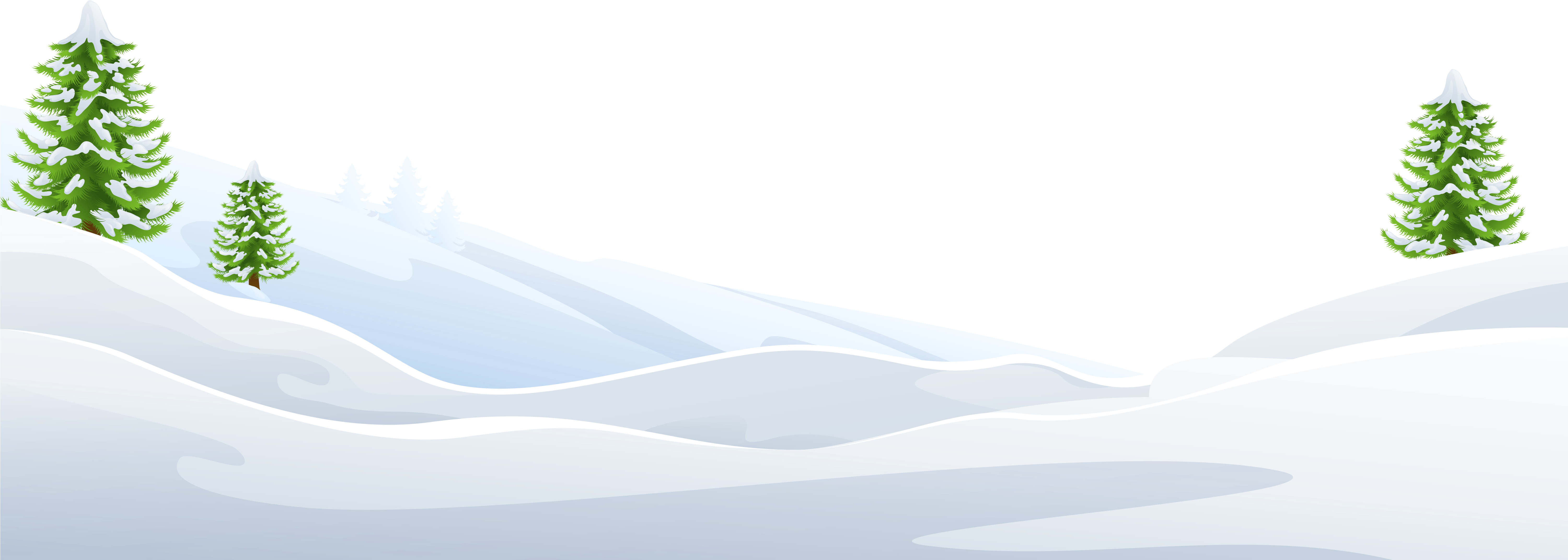 Ground With Trees Png Image Gallery Yopriceville - Snowy Ground Clipart (6000x2378), Png Download