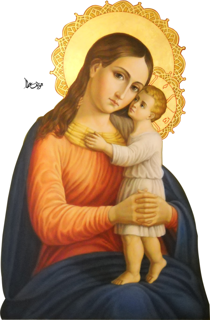 Baby Jesus Png Image With Transparent Background - Mary And Jesus Baby (672x1024), Png Download