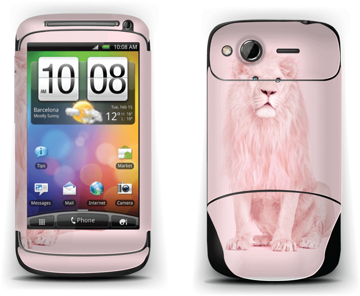 A Pink Lion - Htc Wildfire S A510b (800x600), Png Download