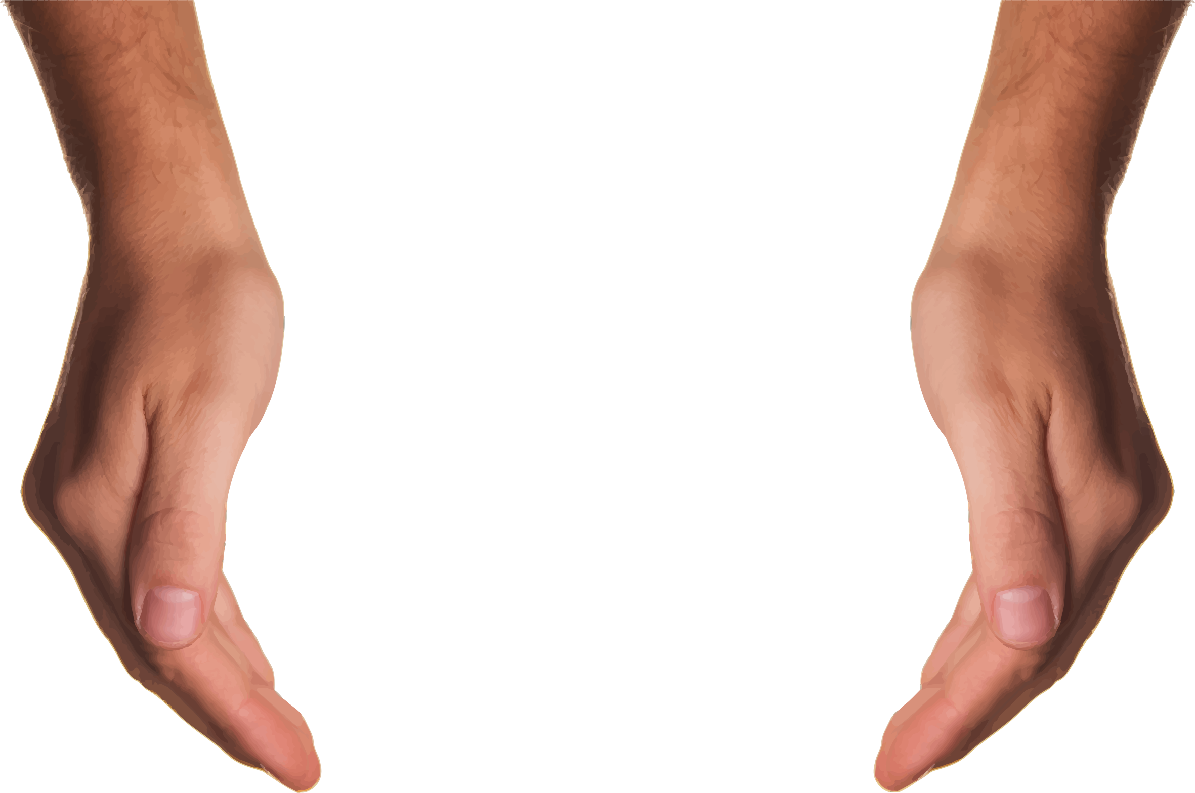 This Free Icons Png Design Of Cupping Hands (2362x1568), Png Download